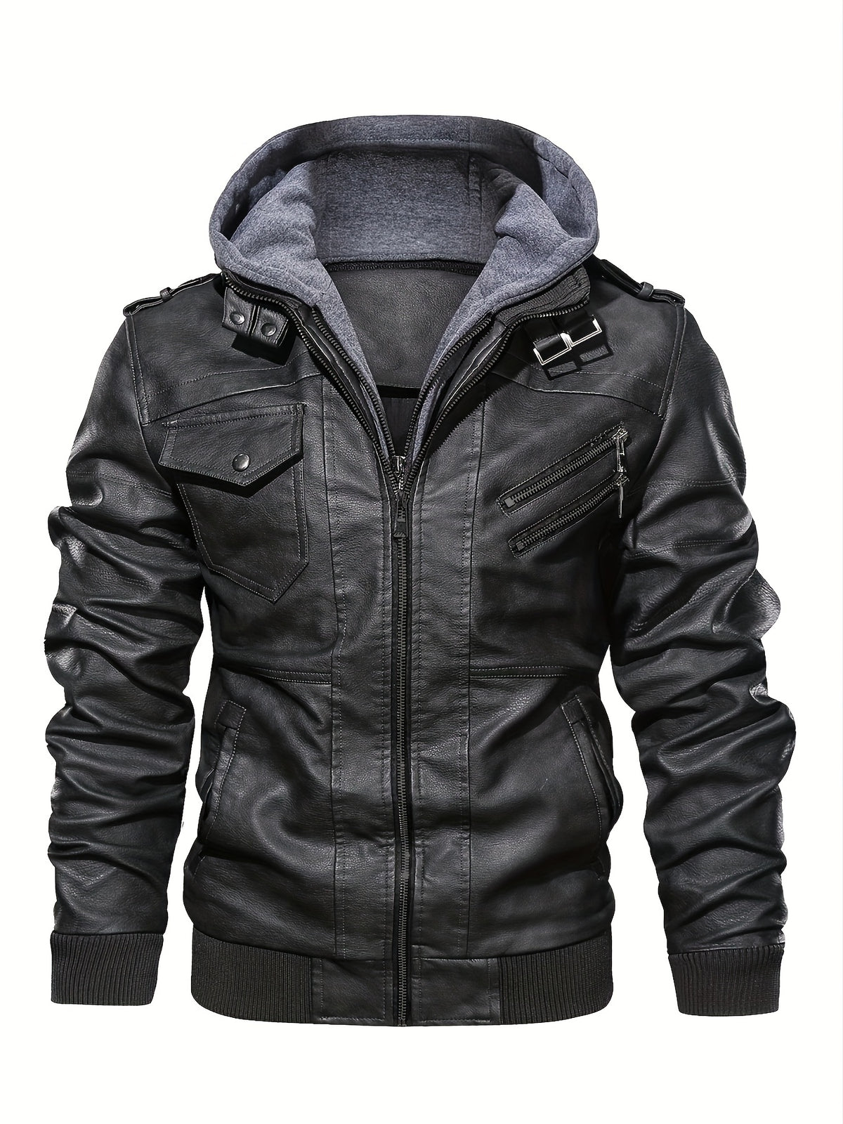 Men's Premium Jacket - Hooded, Zip-Up, Long Sleeve with Pockets | Stylish & Durable for Fall & Winter | Casual Streetwear for Men