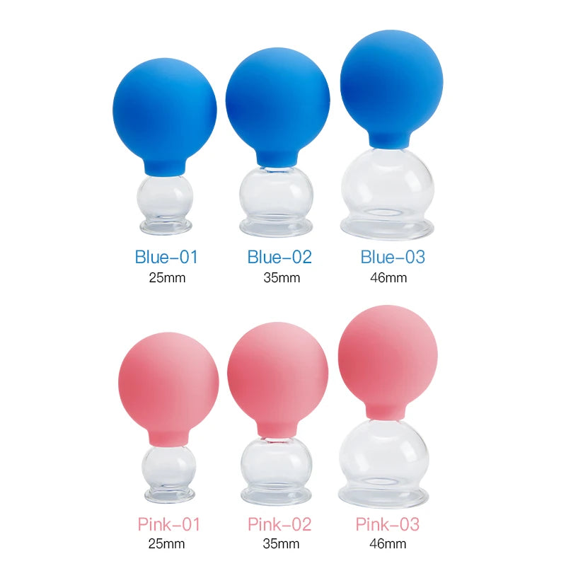 Vacuum Cupping Glasses Ventosas Suction cups Facial Lifting Fat burner Cellulite Massage for face Body Slimming jar Weight Loss