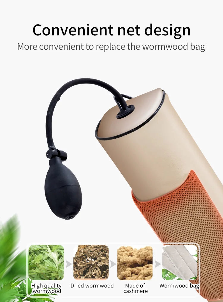 Jinkairui 2 in 1 Newest Upgrade Cervical Traction and Neck Massager Pillow Wormwood Relieve Pain Promote Sleep Solve Insomnia