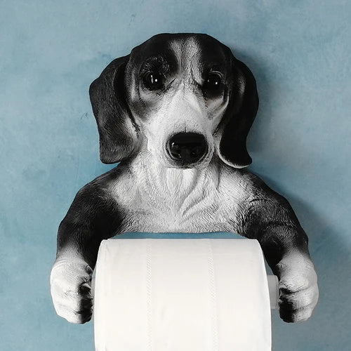 Resin Animal Toilet Paper Stand Resin Dog Dinosaur Elephant Frog  Paper Towel Holder  Paper Cover Box  Kitchen Paper Holder