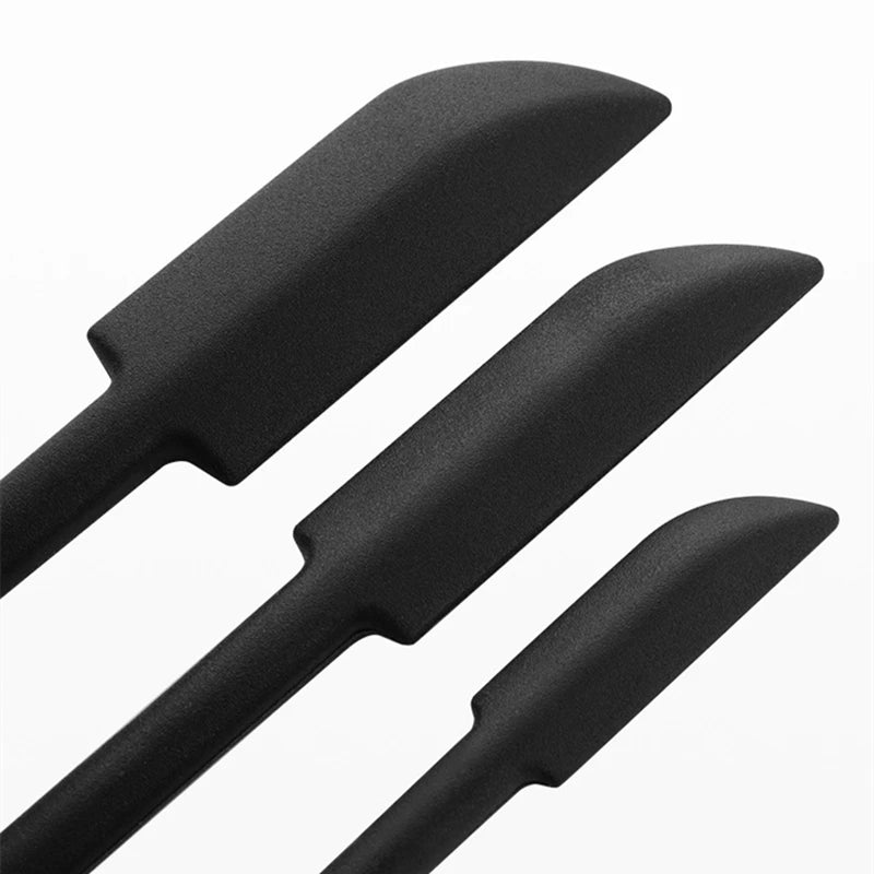 3pcs Kitchen Baking Accessories Silicone Jam Spatula  Cream Spoon Cake Decorating Tools Mixing Butter Stick  Lengthen Small Tip
