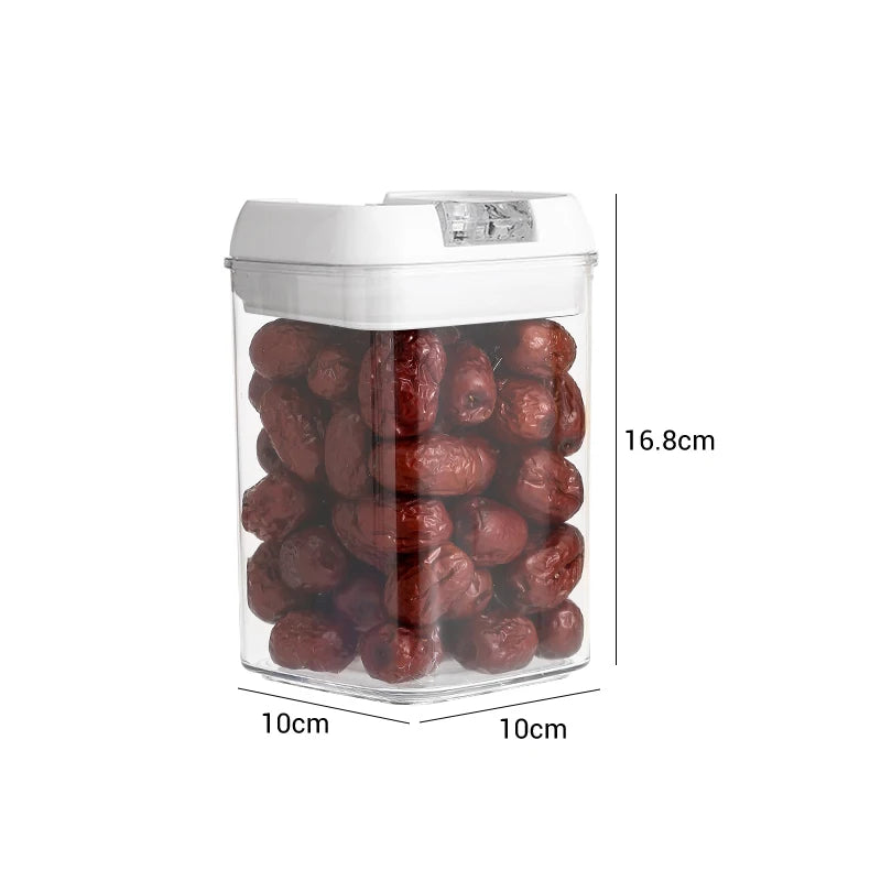 FAIS DU Food Storage Jar With Lid Kitchen Container Kitchen Organizer Stackable Dustproof Moisture Resistant Kitchen Accessories