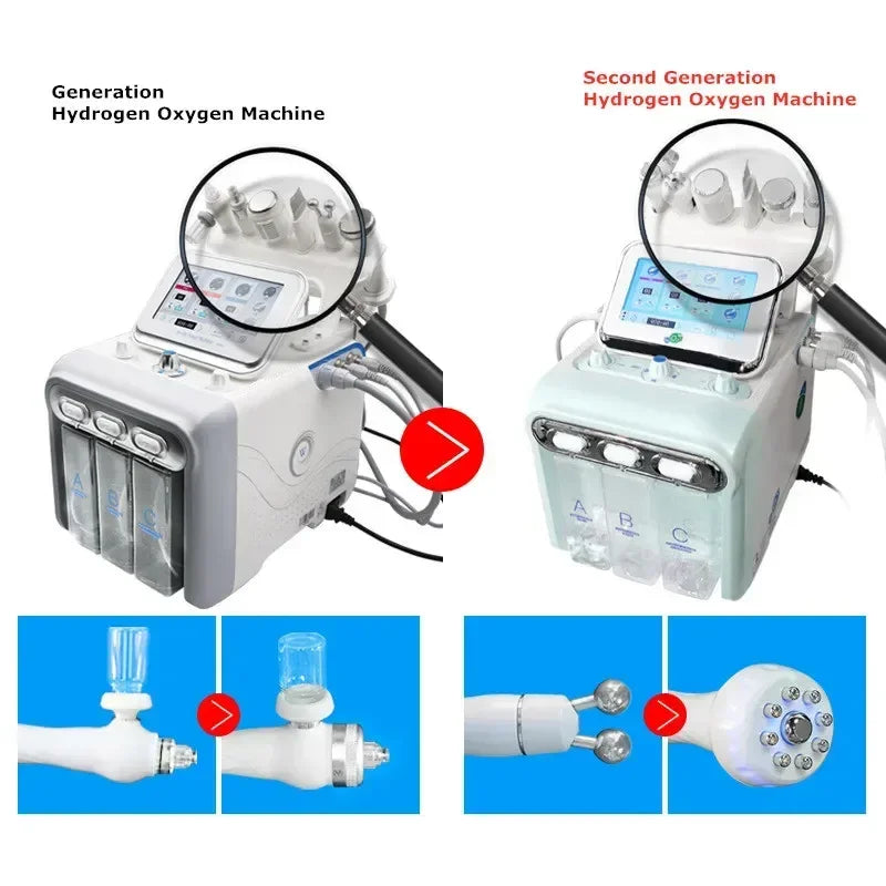 New Arrival! 7 In 1 H2O2 Water Oxygen Jet Peel Hydro Beauty Skin Cleansing Hydrofacial Machine Facial Machine Water Aqua Peeling