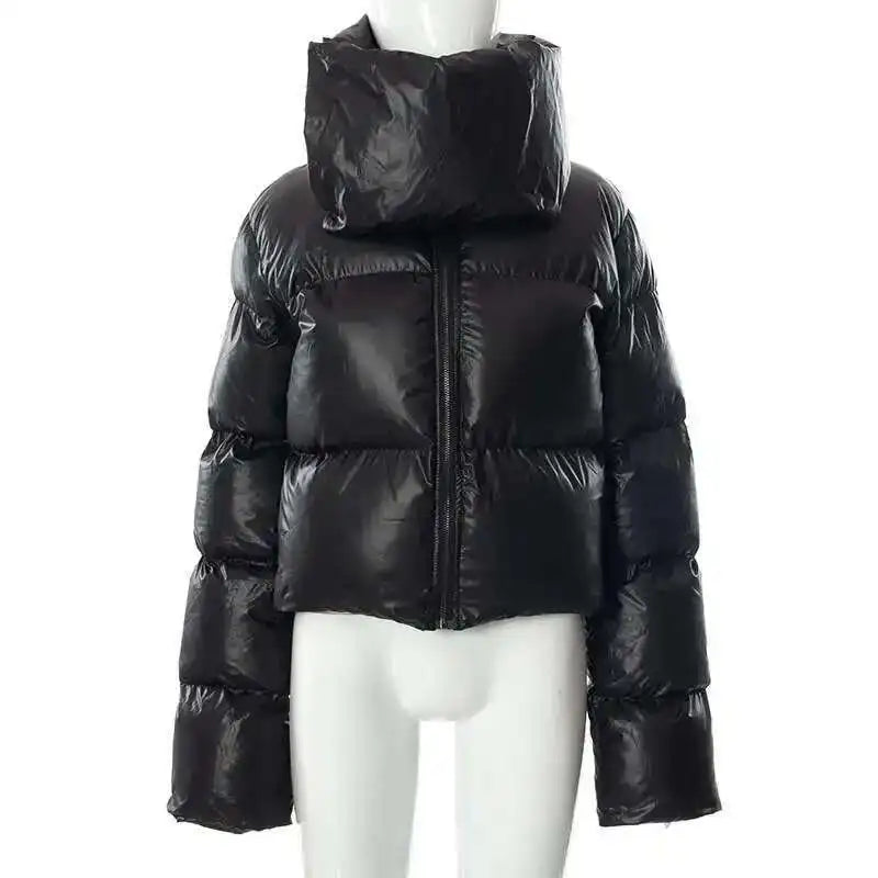 HKSH Autumn Winter New Men Tide Cotton Padded Jacket Scarf Collar Thick Long Sleeve Zipper Bread Chic Trendy RO Style Coat H2840