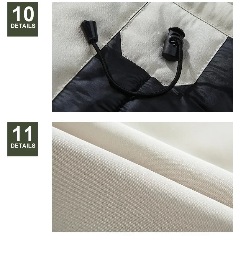 New Men Parkas Coat Windbreaker Big Pockets Wholesale Winter Parkas Men Thicken Coat Fur Hooded Jacket Overcoat Keep Warm Male