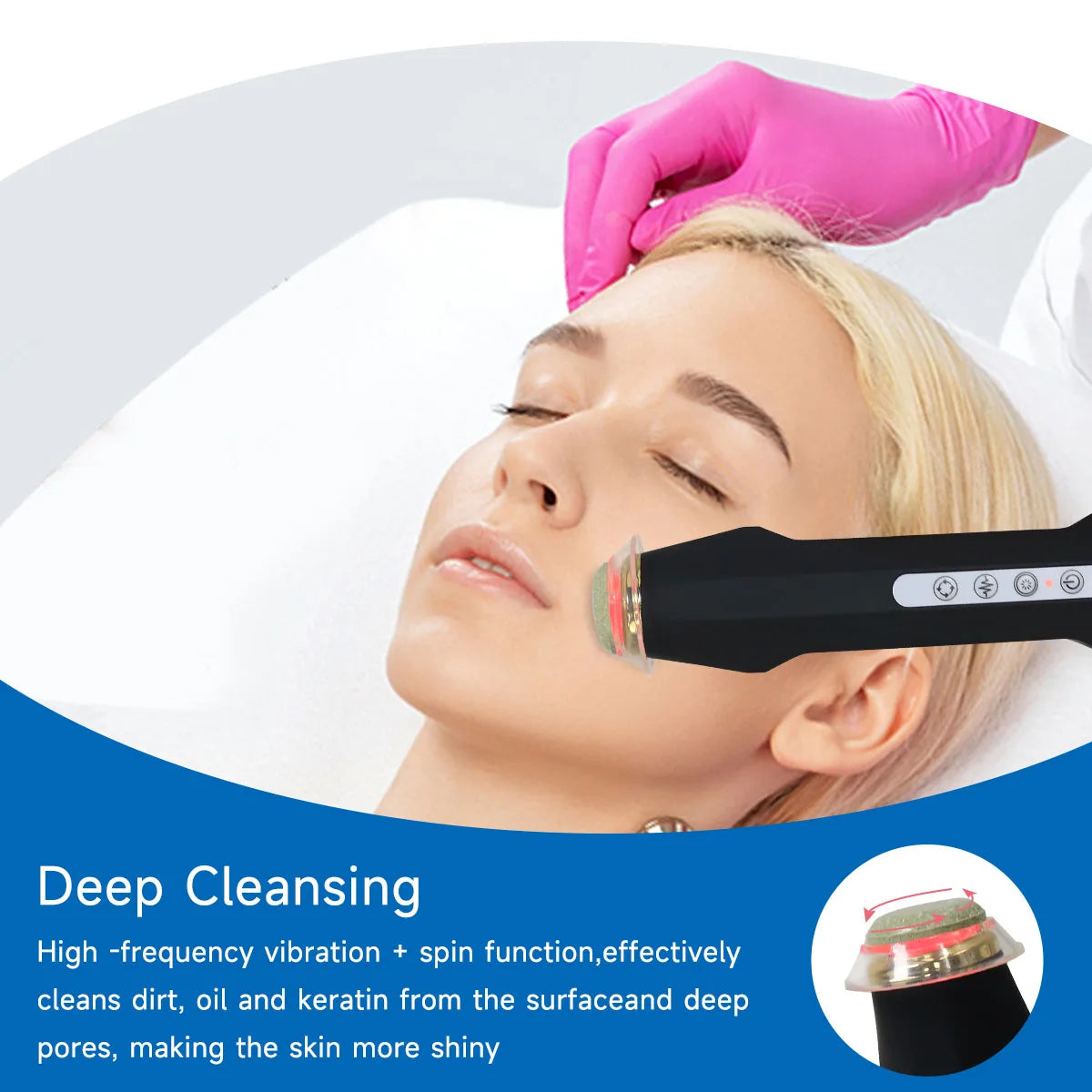NEWGAGA Portable CO2 Oxygen Bubble Pen Rechargeable Facial Cleaning Machine Serum Input Pen Anti-aging Skin Care Beauty Device