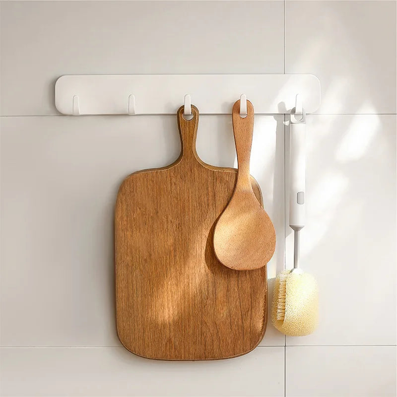 No punching hook door back row hook strong viscose kitchen bathroom bathroom waterproof wall hanging clothes hook