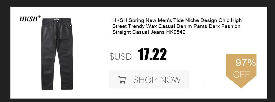HKSH Autumn Winter New Men Tide Cotton Padded Jacket Scarf Collar Thick Long Sleeve Zipper Bread Chic Trendy RO Style Coat H2840