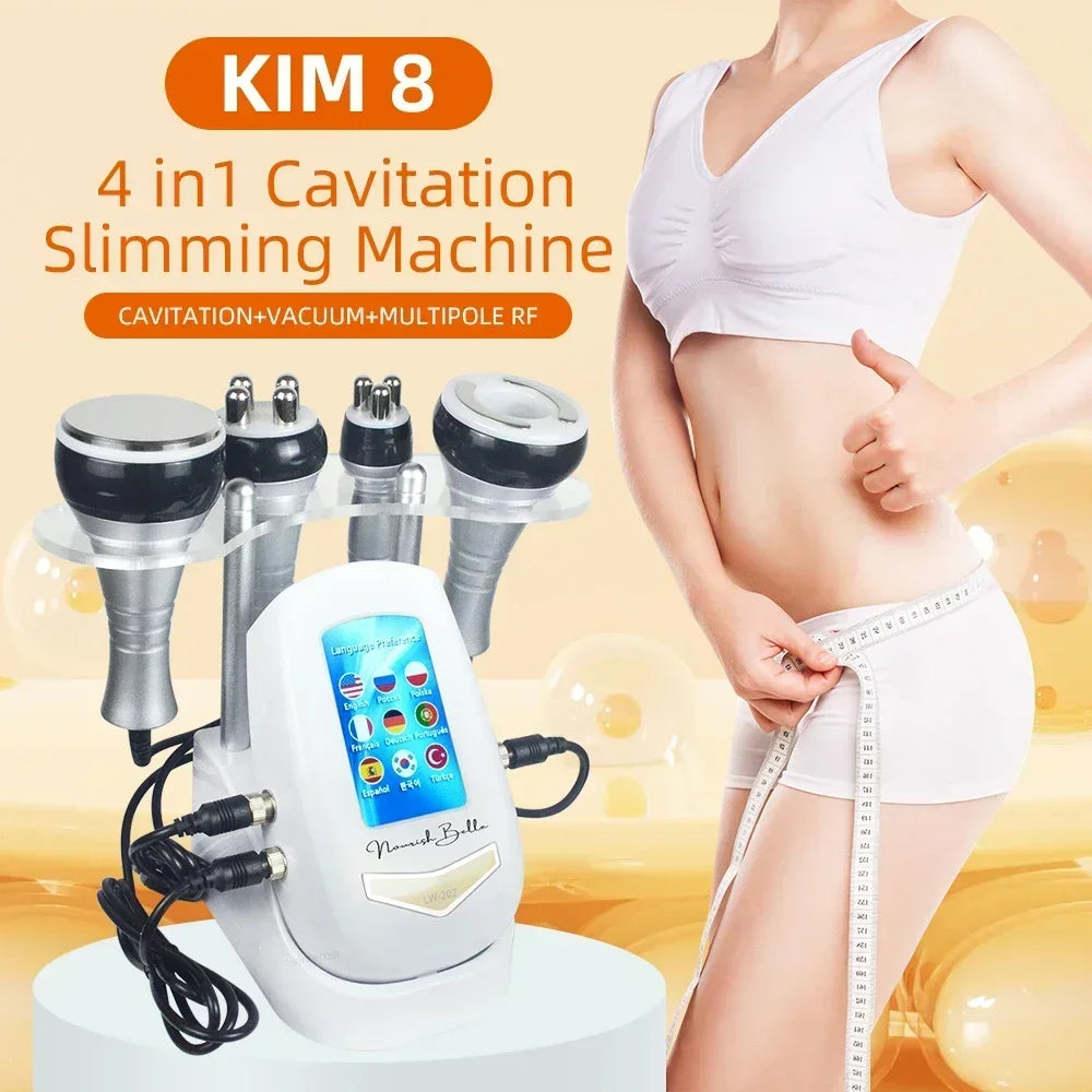 40K 3/4 IN 1 Cavitation  Body Slimming Machine Facial Massager Skin Tighten Face Lifting Vacuum Suction Beauty Device