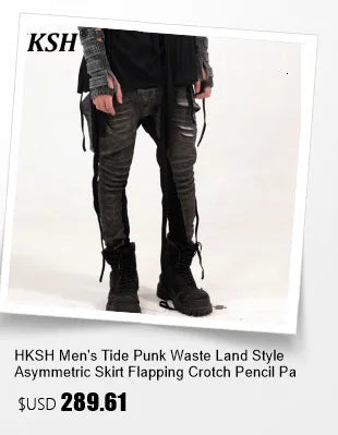 HKSH Autumn Winter New Men Tide Cotton Padded Jacket Scarf Collar Thick Long Sleeve Zipper Bread Chic Trendy RO Style Coat H2840