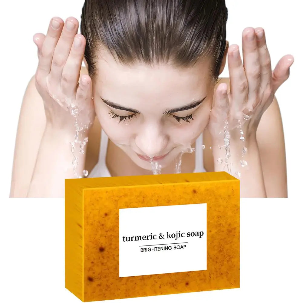 Turmeric Kojic Acid Soap Facial Cleaning Lemon Soap Moisturizing Turmeric Soap  Cleaning Soap For Face Body Skin Care