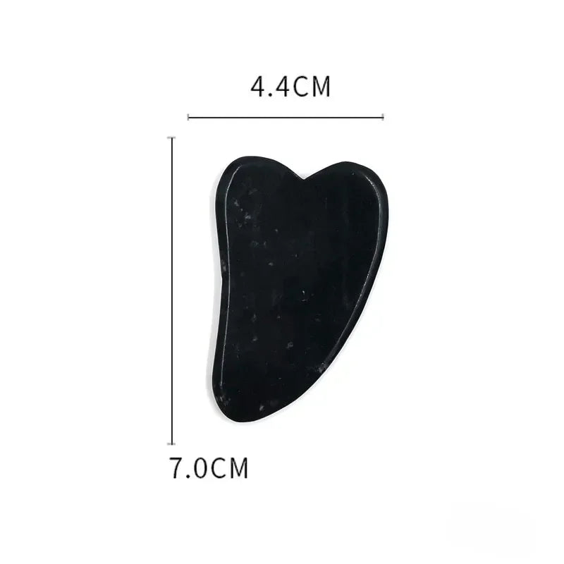 Natural Stone Jade Gouache Scraper Rose Quartz Facial Gua Sha Tools Neck Massager for Face Lifting Wrinkle Remover Beauty Health