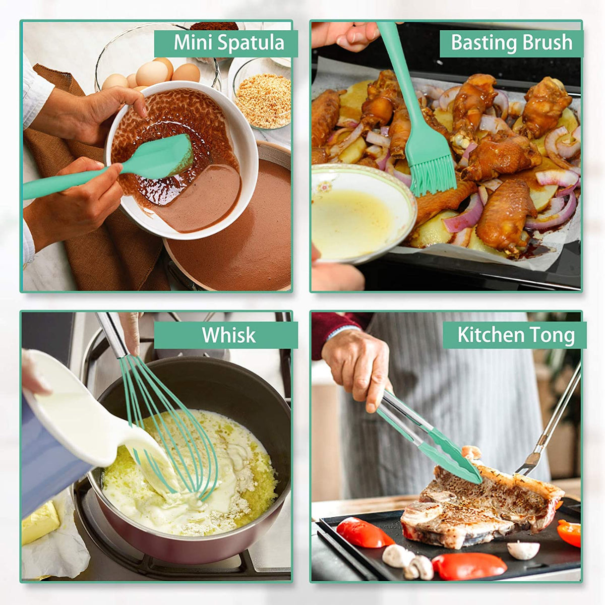 Silicone Kitchen Cooking Utensils Spatula Pasta Cookware Set cooking accessories kitchen utensils kitchen tools kitchen gadgets