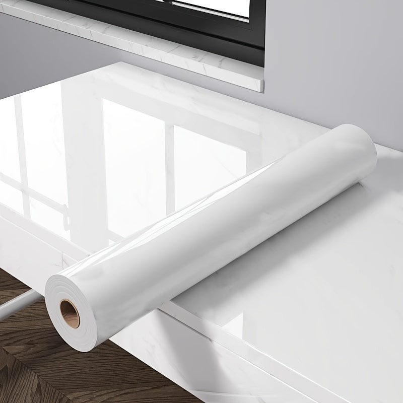 1 Roll Of Marble Self-adhesive Wallpaper Stickers - Waterproof, Oil-proof And High Temperature Resistant, Easy To Remove, Suitable For Desktop, Kitchen, Bedroom, Furniture Renovation Wallpaper. Give You A New Home!