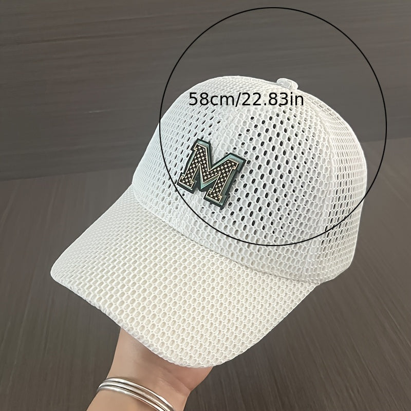 Summer Korean Version of Sun Protection And Breathable Mesh M Baseball Hat for Men And Women Traveling Outdoor Baseball Cap Trend