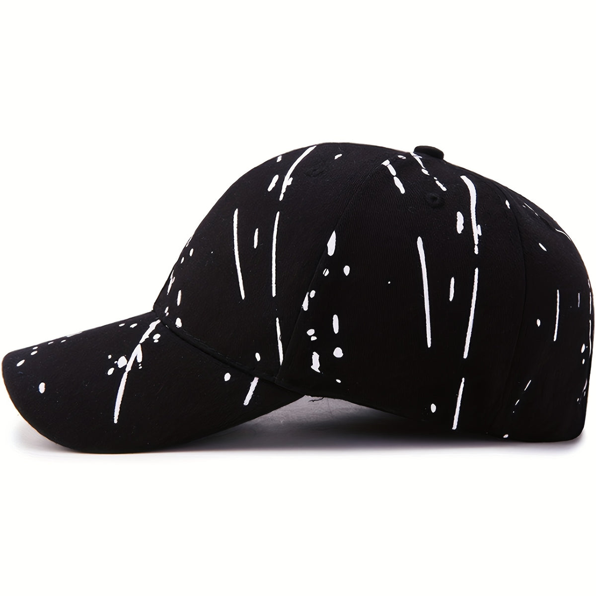 Graffiti Chic Baseball Cap - Trendy Solid Color Hip Hop Style - Unisex Lightweight Couple Sun Hats for Fashion-Forward Men & Women